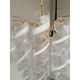 Murano Glass Chandelier "Virgola" Made in Italy Venini Style