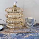 New electrified golden glass pendant lamp