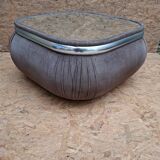 Velvet and mirror coffee table