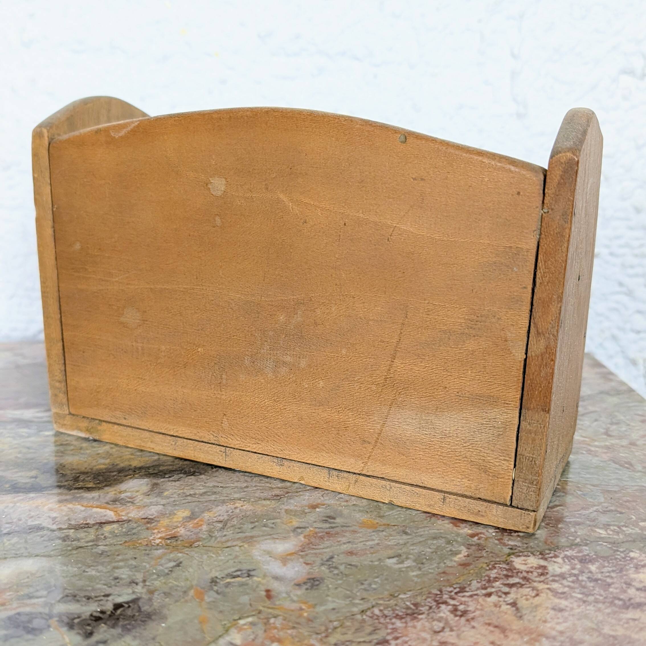Vintage wooden mail sorter