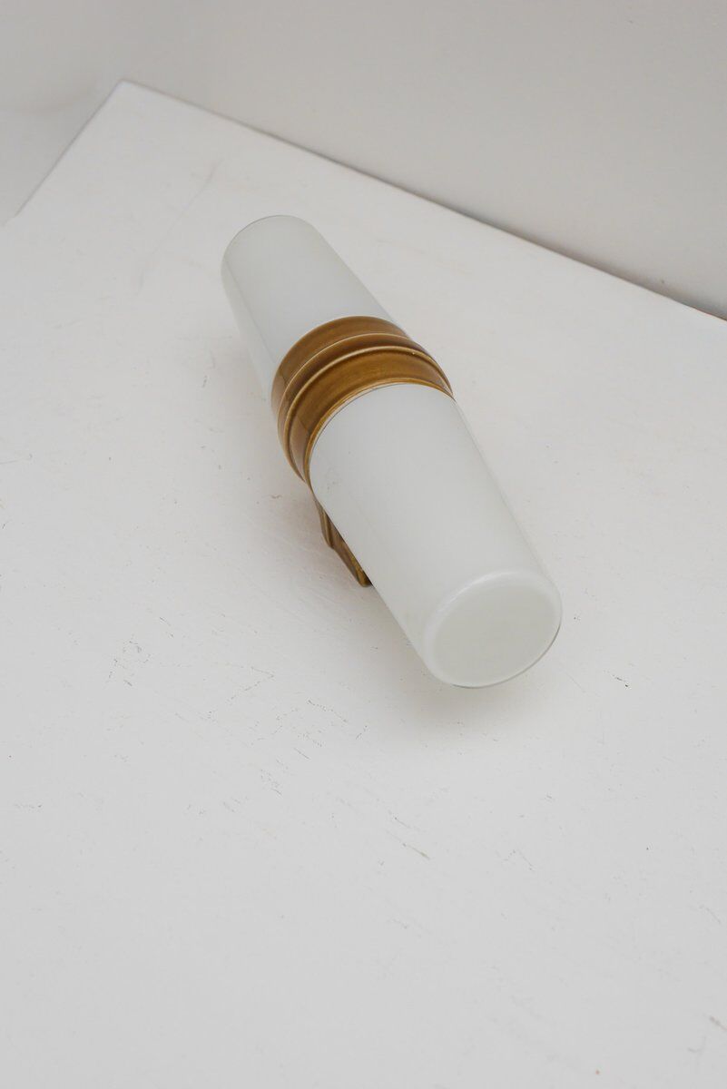 Vintage porcelain bathroom light by Sigvard Bernadotte for Ifö, 1960