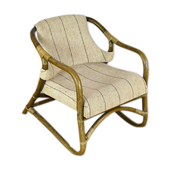 Bamboo relax armchair by Rohé Noorwolde vintage 1950