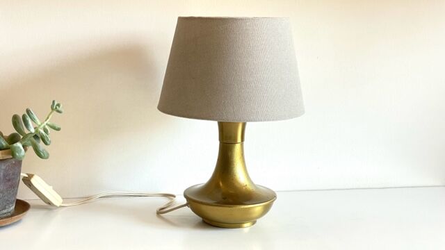 Lampe en laiton vintage