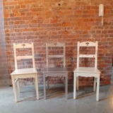 Set of 3 country chairs