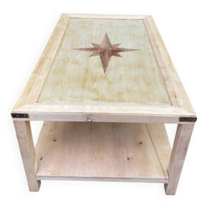 table basse rénové - campagne