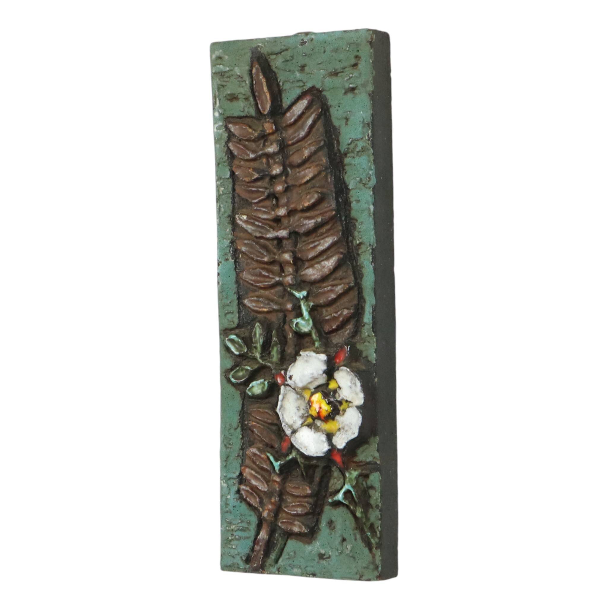 Ceramic Wall Sculpture Plaque Ruscha West Germany