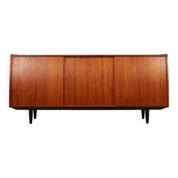 Buffet en teck, design danois, années 1970, fabrication : PMJ Viby J