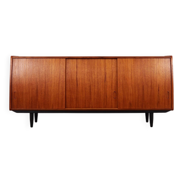 Buffet en teck, design danois, années 1970, fabrication : PMJ Viby J