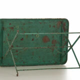 Old folding rectangular iron garden table