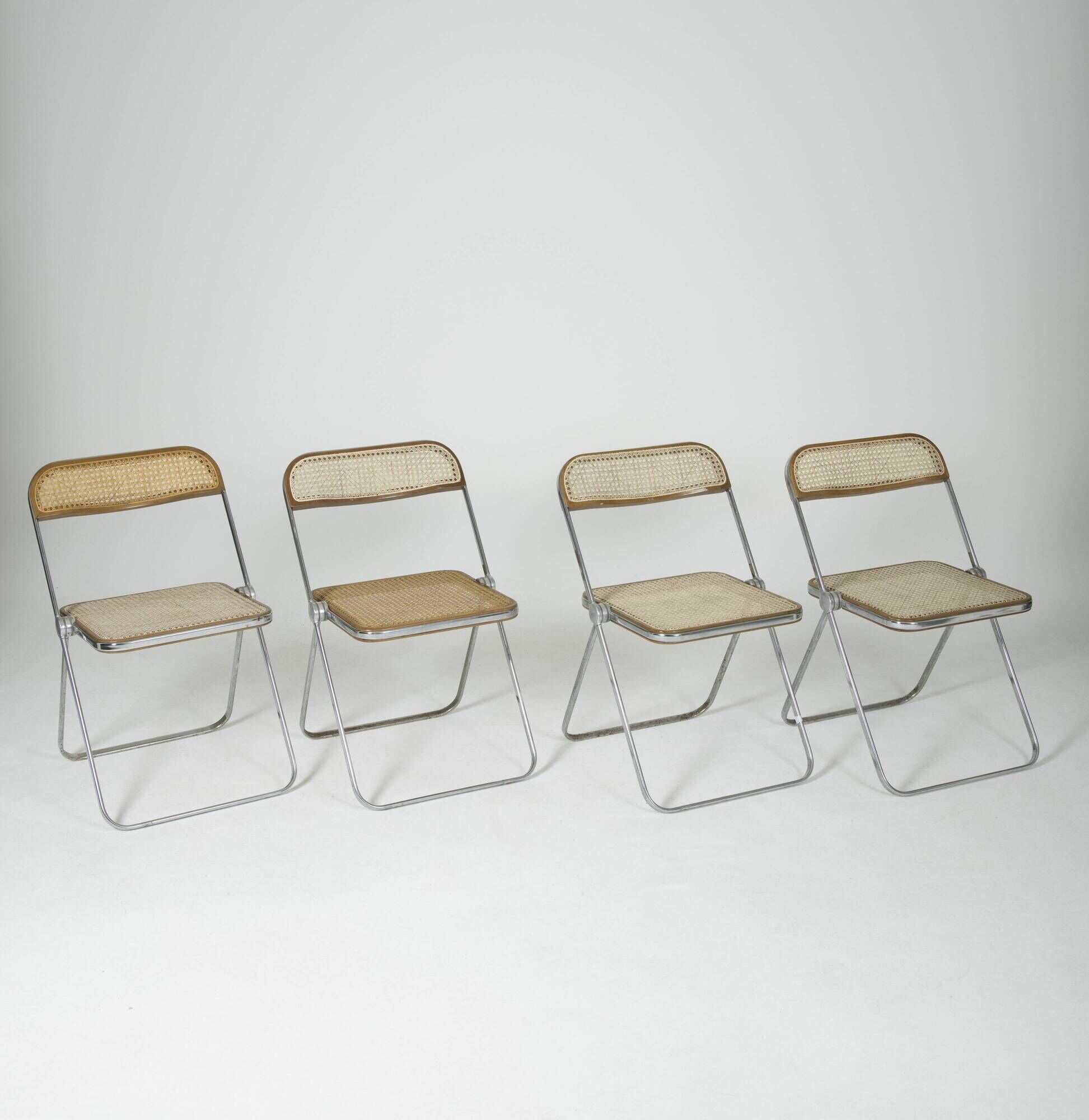 Set of 4 Plia chairs by Giancarlo Piretti for Castelli / Anonima Castelli, 1960s