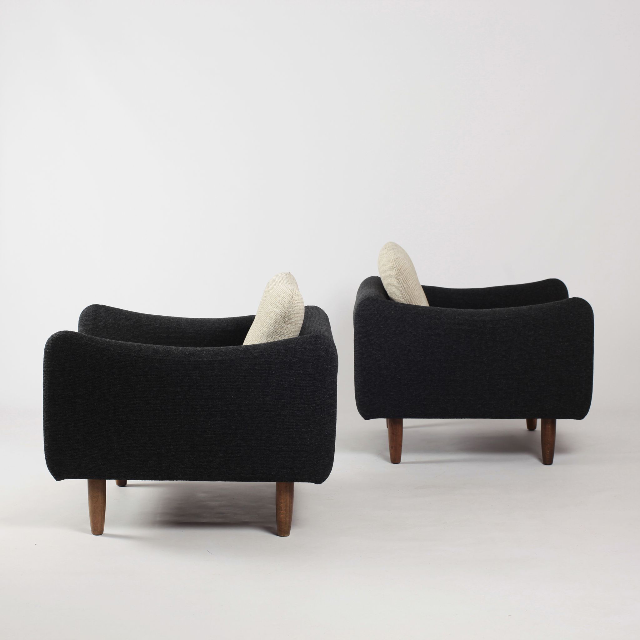 Pair of armchairs Teckel by Michel Mortier for Steiner France 1960