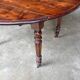 Oval walnut table