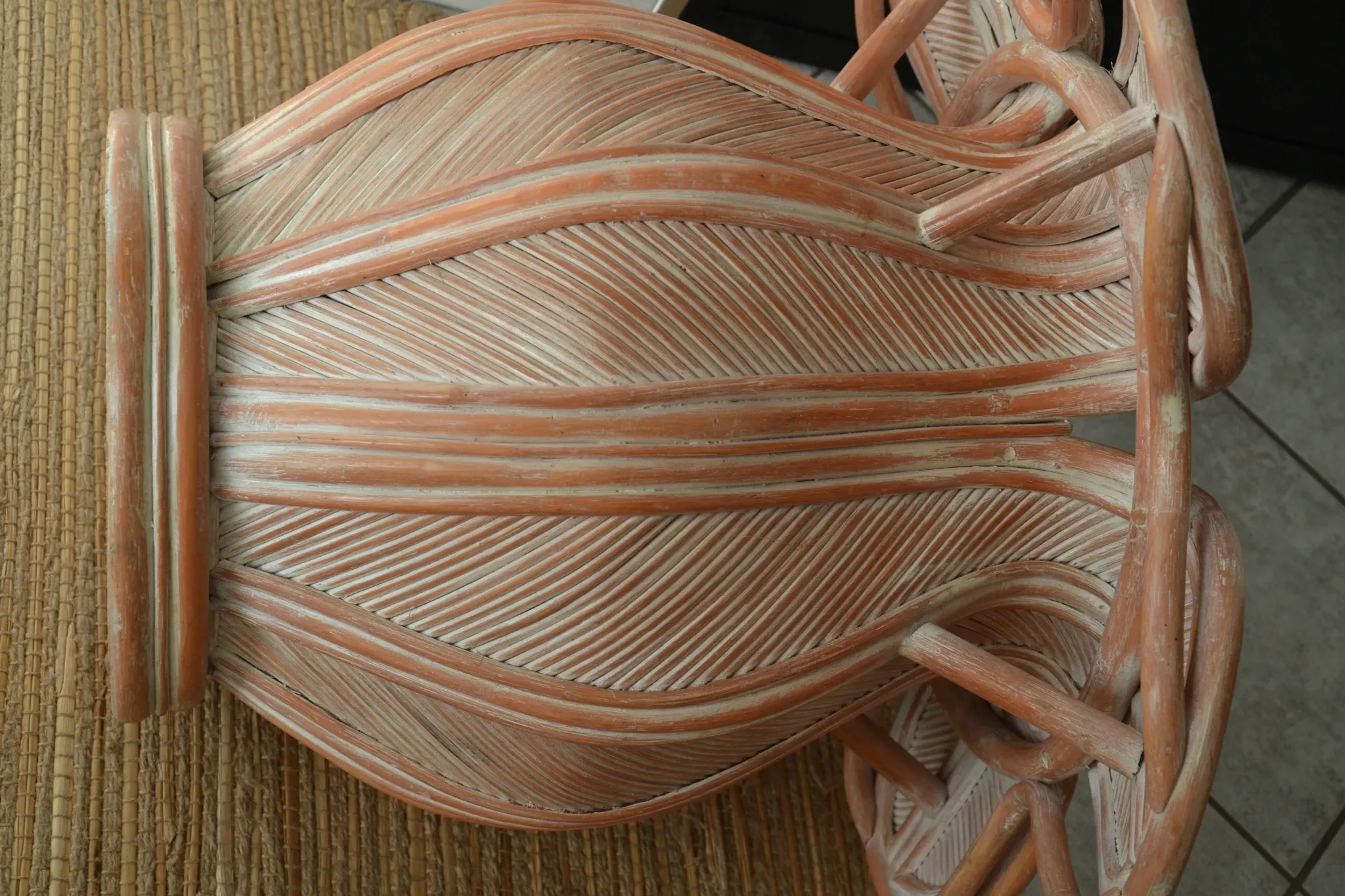 Bamboo rattan flower table Vivai Del Sud