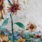 Tableau HST "Sunflower Fields" signed + frame