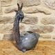 Zoomorphic glazed ceramic flower holder by Jean-Claude Raybaud