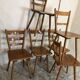 Set of 6 solid beech chairs by Adolf Schneck