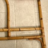 Vintage rattan and bamboo headboard