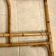 Vintage rattan and bamboo headboard