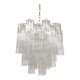 Clear “tronchi” murano glass chandelier d50