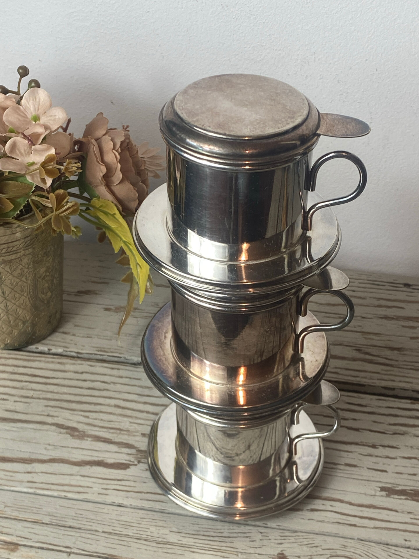 Silver-plated teapots
