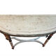 Louis XVI Style Demi-Lune Console – Painted and Gilt, Probably Italian