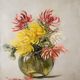 Charles Jung, Chrysanthemums in a Glass Vase (circa 1900)