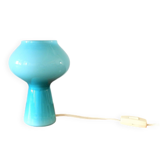 Blue ‘Fungo’ Murano glass table lamp by Massimo Vignelli for Venini, Italy 1950's