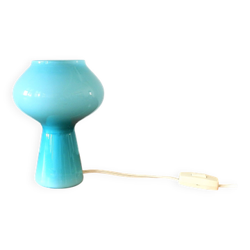 Blue ‘Fungo’ Murano glass table lamp by Massimo Vignelli for Venini, Italy 1950's