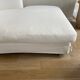 Karma white cotton chaise longue