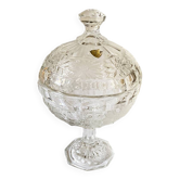 Bonbonnière en cristal de Bohème véritable, Czechoslovakia, années 1950-60
