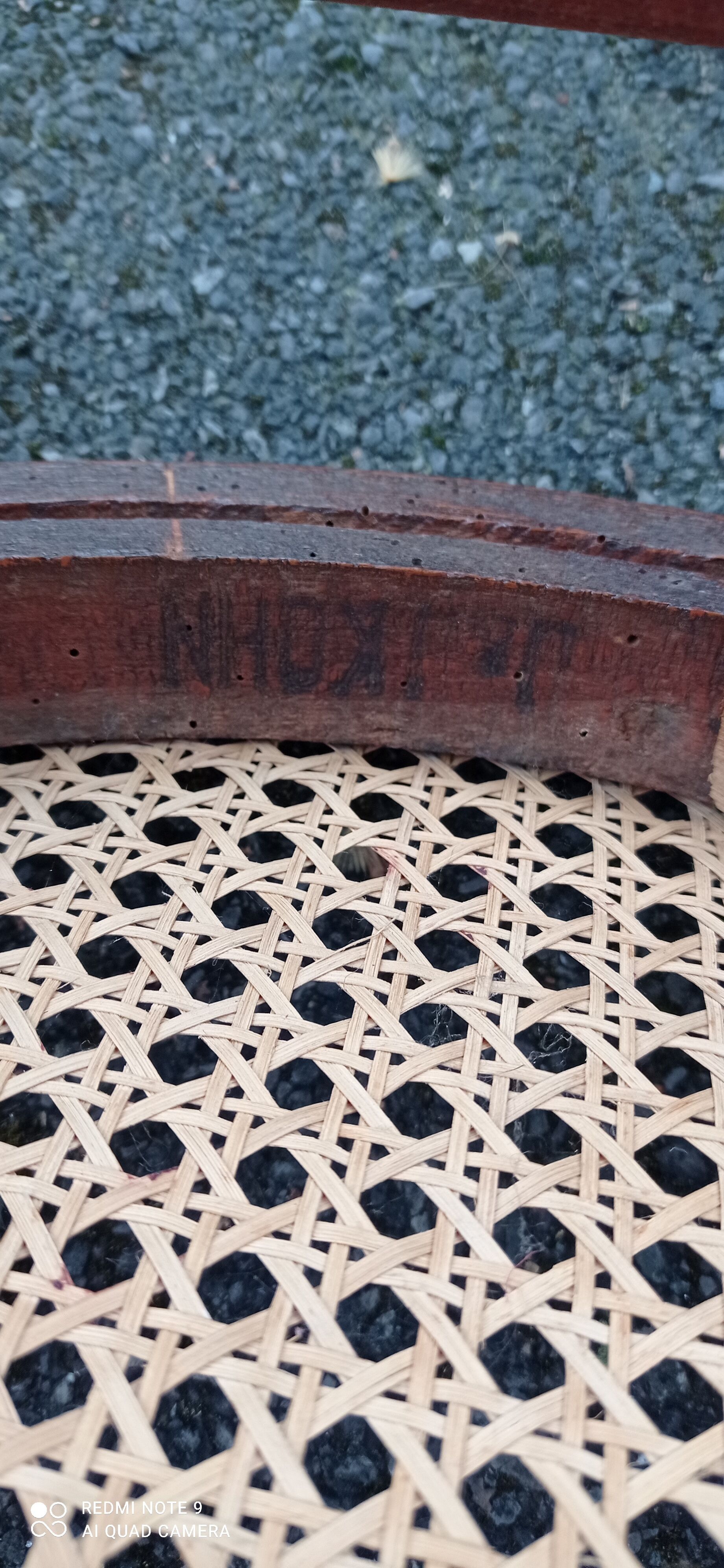 Vintage bistro chair signed Jacob & Josef Kohn