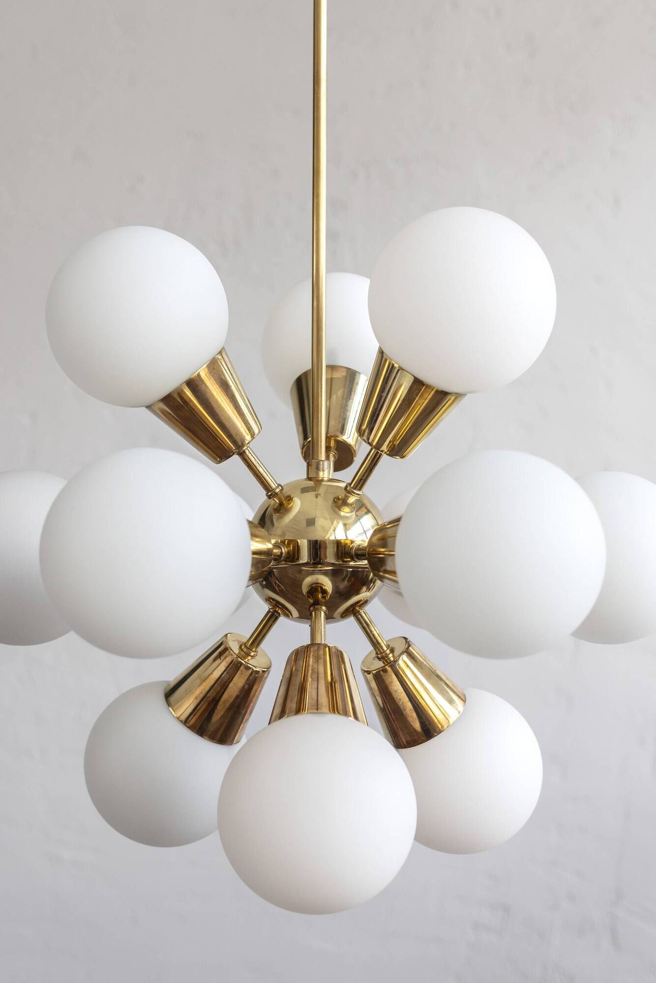 Czechoslovak Vintage Chandelier By Jaroslav Bejvl Sr. For Lustry Kamenický
