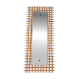 Vintage rattan mirror