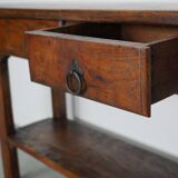 Console en chêne, France XIXe siècle