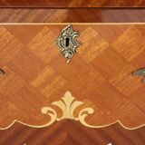 Commode bombée avec plateau en marbre, Ryden möbler AB, Nybro (Suède)