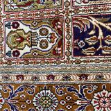 Vintage turkish silk carpet 92x157 cm