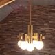 Brass globe chandelier by Hans Agne Jakobsson from the 1960s