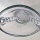 Large oval crystal vase