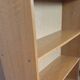 Vintage Scandinavian oak veneer library - 200 cm - modular shelves, 20th century