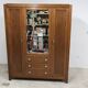 Mid-century armoire with large mirror, wardrobe and chest of drawers