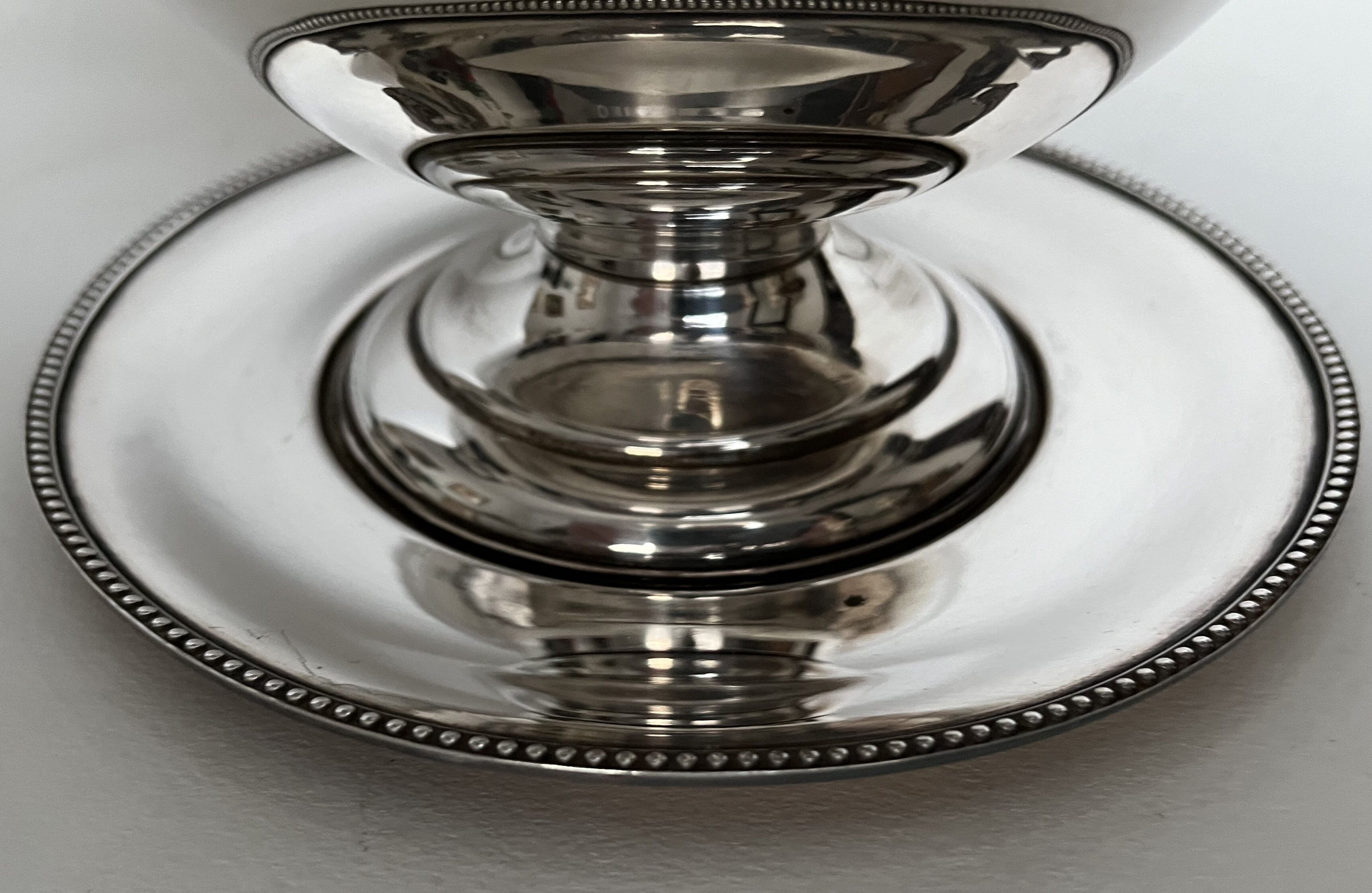 Silver metal ice bucket