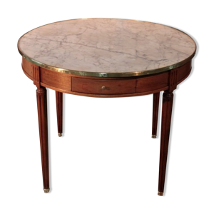 Table bouillotte en acajou XIXème