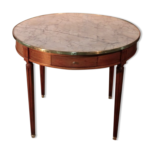 Table bouillotte en acajou XIXème