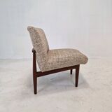 Mid-century round bench in teak Denmark 1960s