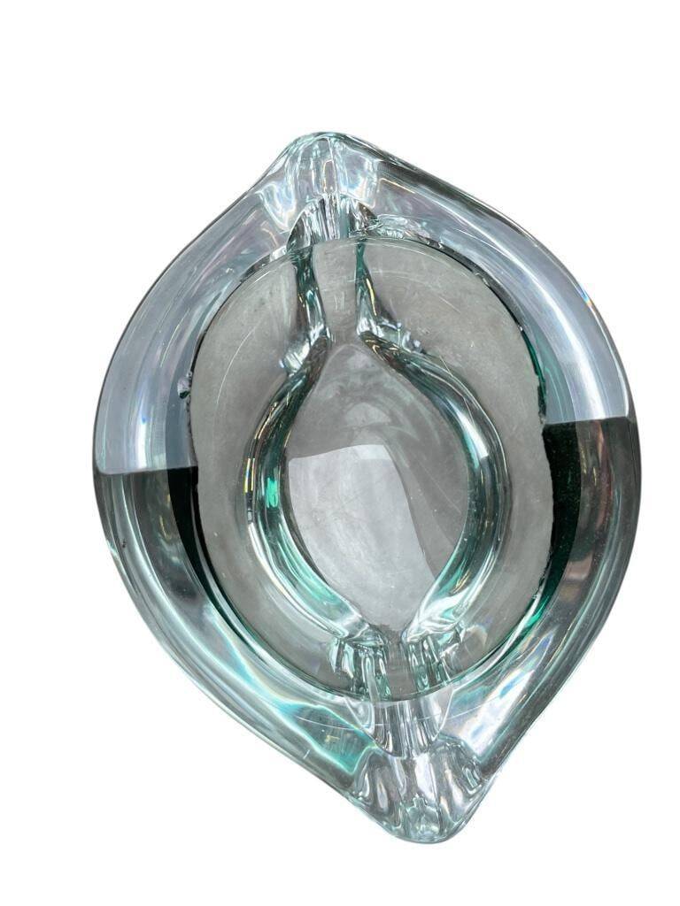 Val Saint Lambert Vintage Glass Ashtray