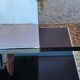 Coffee table from the 70s in chromed steel and smoked plexiglass double swivel trays
