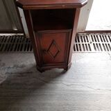 Small corner furniture in vintage wood used