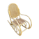 Rocking chair en cannage et rotin