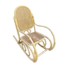 Rocking chair in canning and rattan