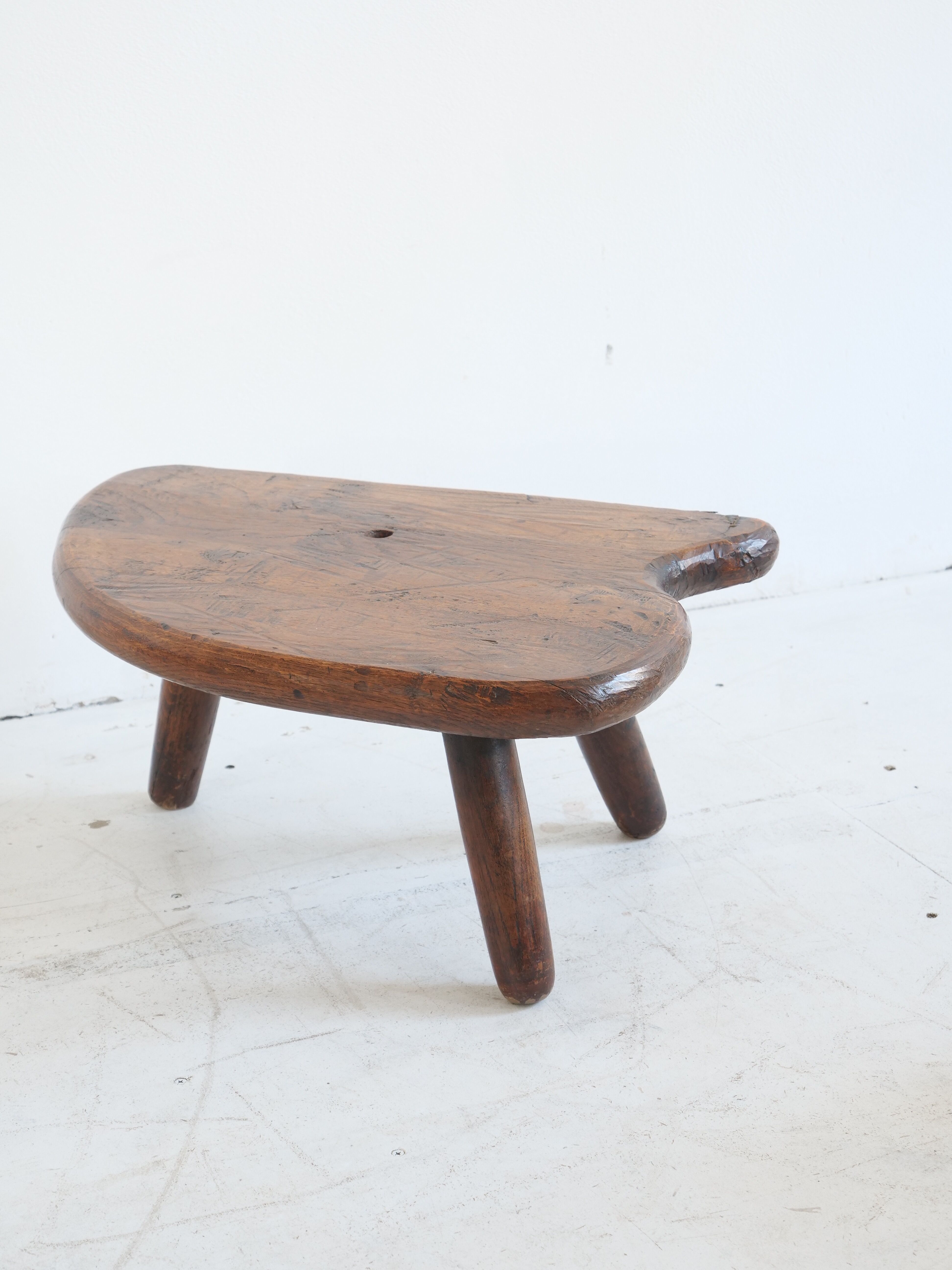 Wooden free-form coffee table